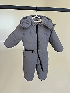 Демісезонний дитячий комбінезон 74р весна/осінь Голд сірий - Фото 1
