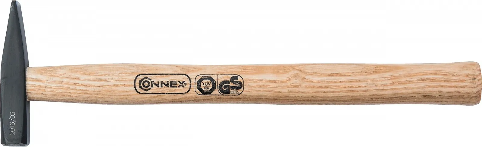 Молоток слюсарний CONNEX COX600010 з дерев'яною ручкою 100 г, фото №1