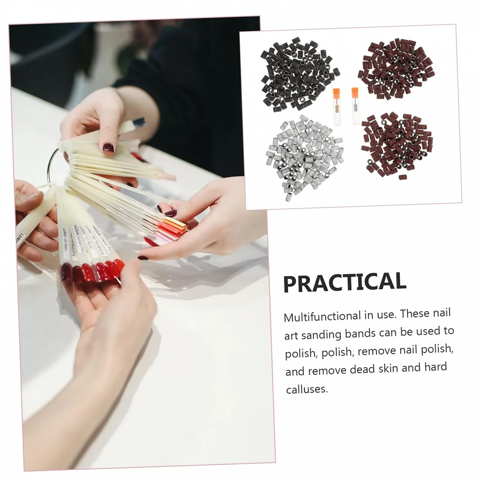 Маникюрный набор Healvian с полировочными насадками и профессиональными шлифовальными лентами, фото №4 Маникюрный набор Healvian с полировочными насадками и профессиональными шлифовальными лентами, фото №4