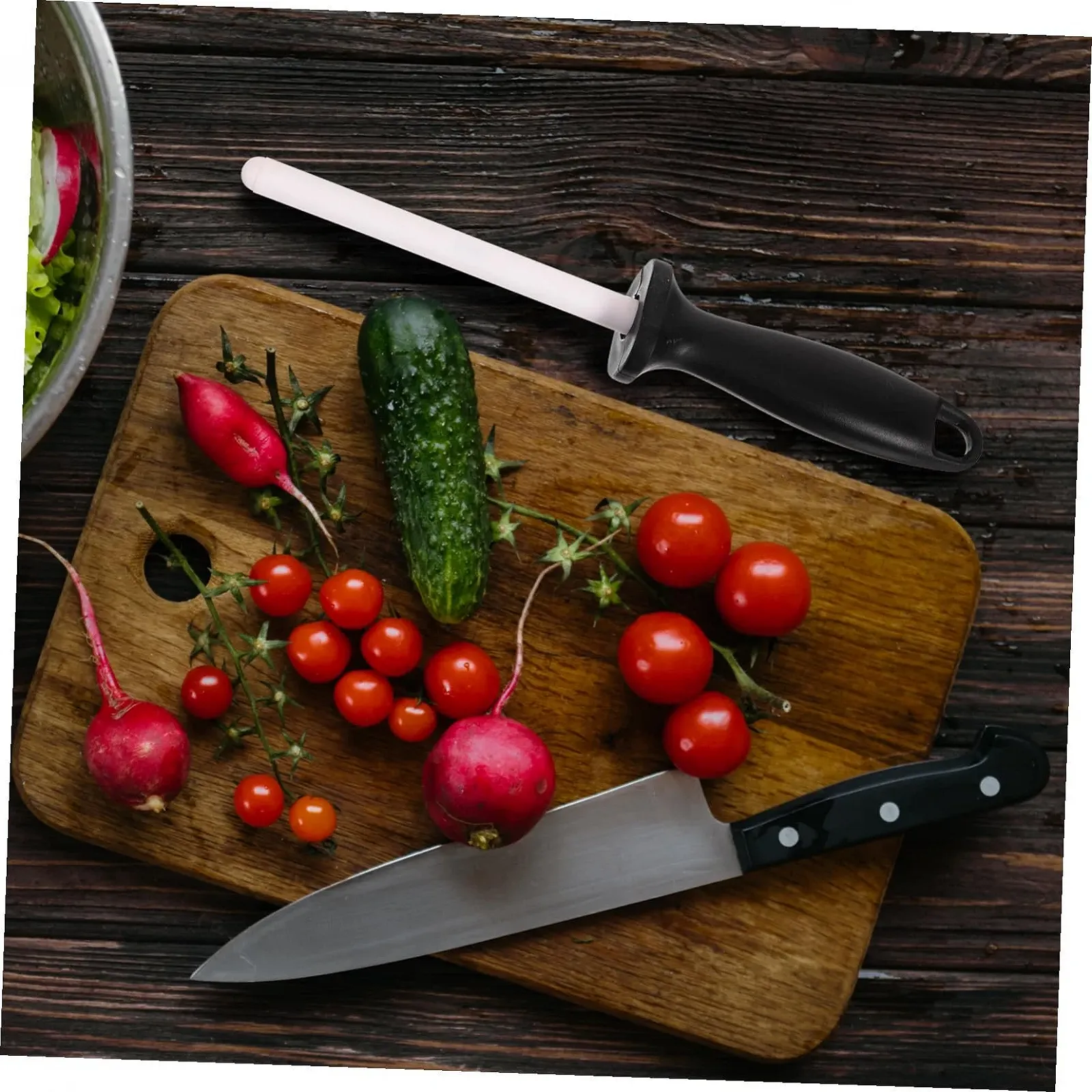 Мусат алмазний для заточування ножів портативний керамічний стрижень легкий, фото №6 Мусат алмазний для заточування ножів портативний керамічний стрижень легкий, фото №6