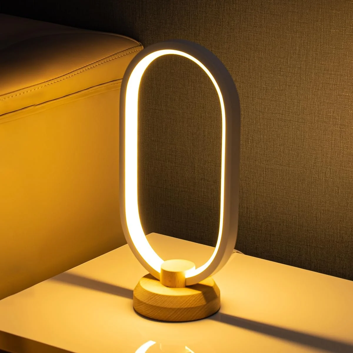 Настільна лампа Modern LED Oval 3000 K - 6000 K Dimmable White, фото №9