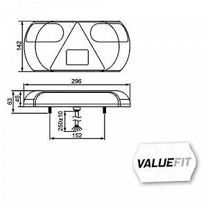 Задний фонарь HELLA VALUEFIT 2VP 357 016-111 для SCANIA левый synthetic.ua - Фото 1
