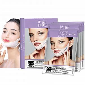 Маска для подбородка V Line Lifting Маска для подтяжки лица для подтяжки, маска для подбородка против дряблой кожи, маска для удаления двойного подбородка для контура лица, уменьшение морщин и улучшения отечности лица - Фото 1