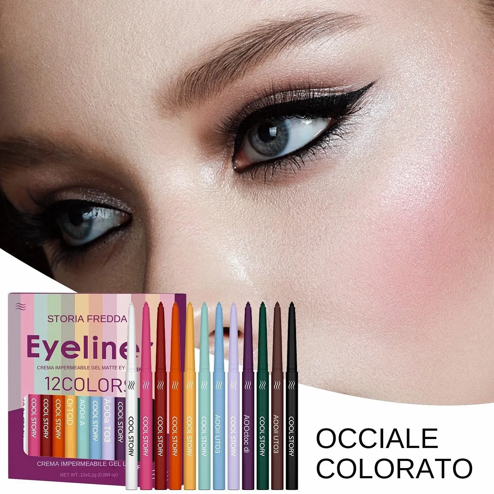 Рідка Підводка для очей Різнокольоровий, фото №2