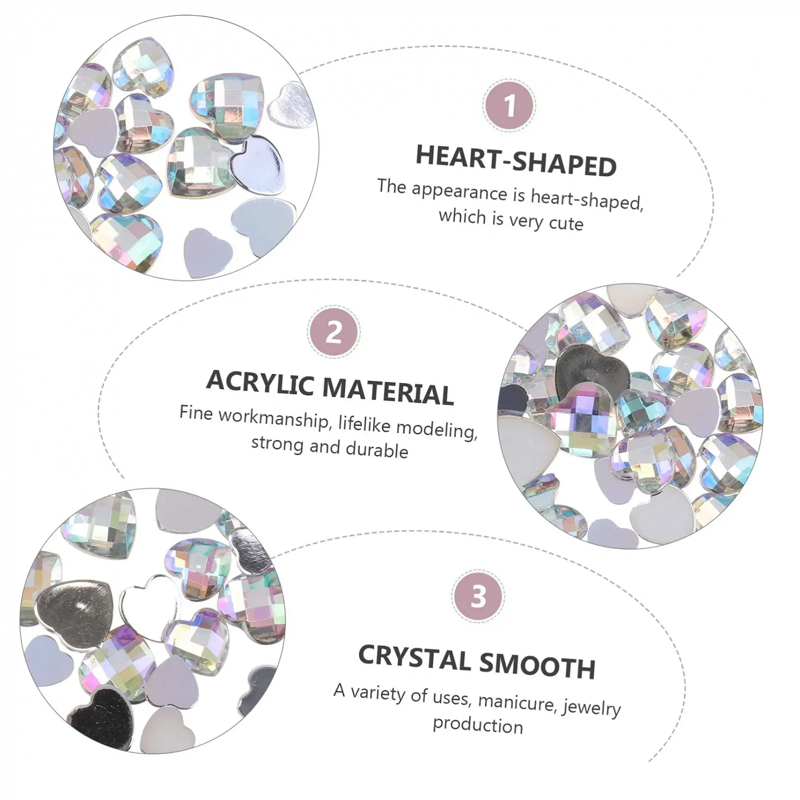 Набір прикрас для нігтів Healeved, фото №7