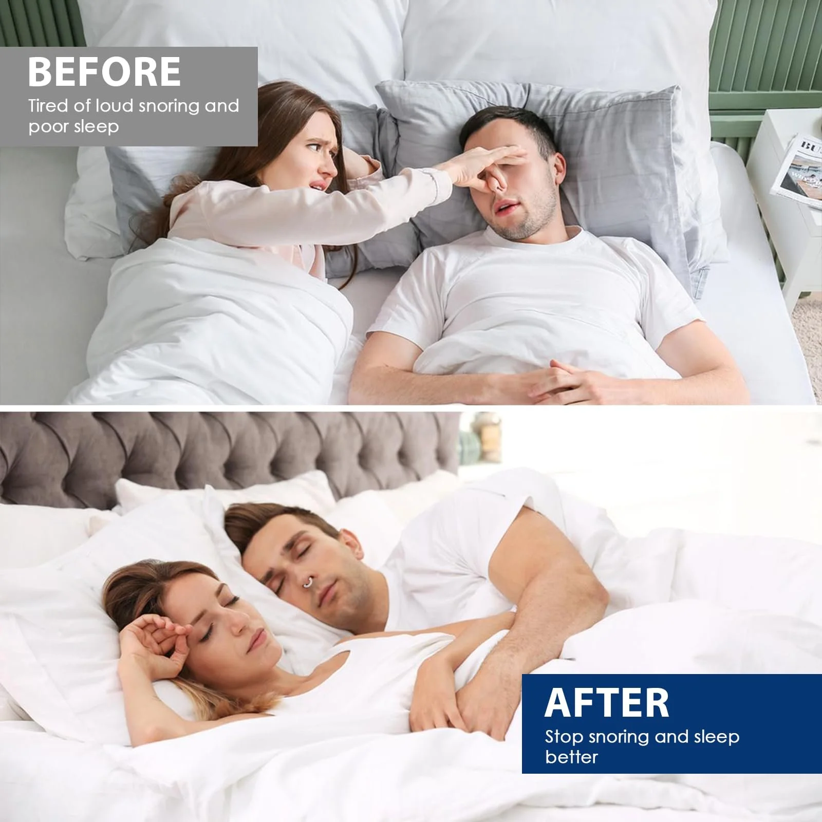 Засіб від хропіння Кліпса для носа Магнітна 8 шт, фото №3