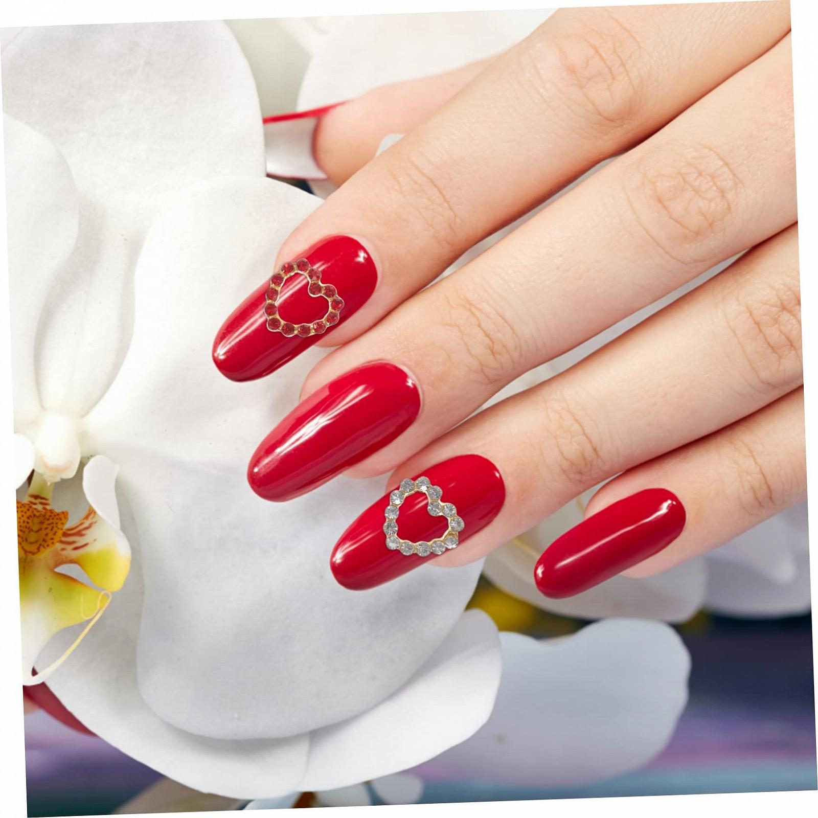 Аксессуары для ногтей Healvian, 60 шт., подвески со стразами для акриловых ногтей, наклейки со стразами, шармы для ногтей, 3D серьги с бриллиантами, фото №5