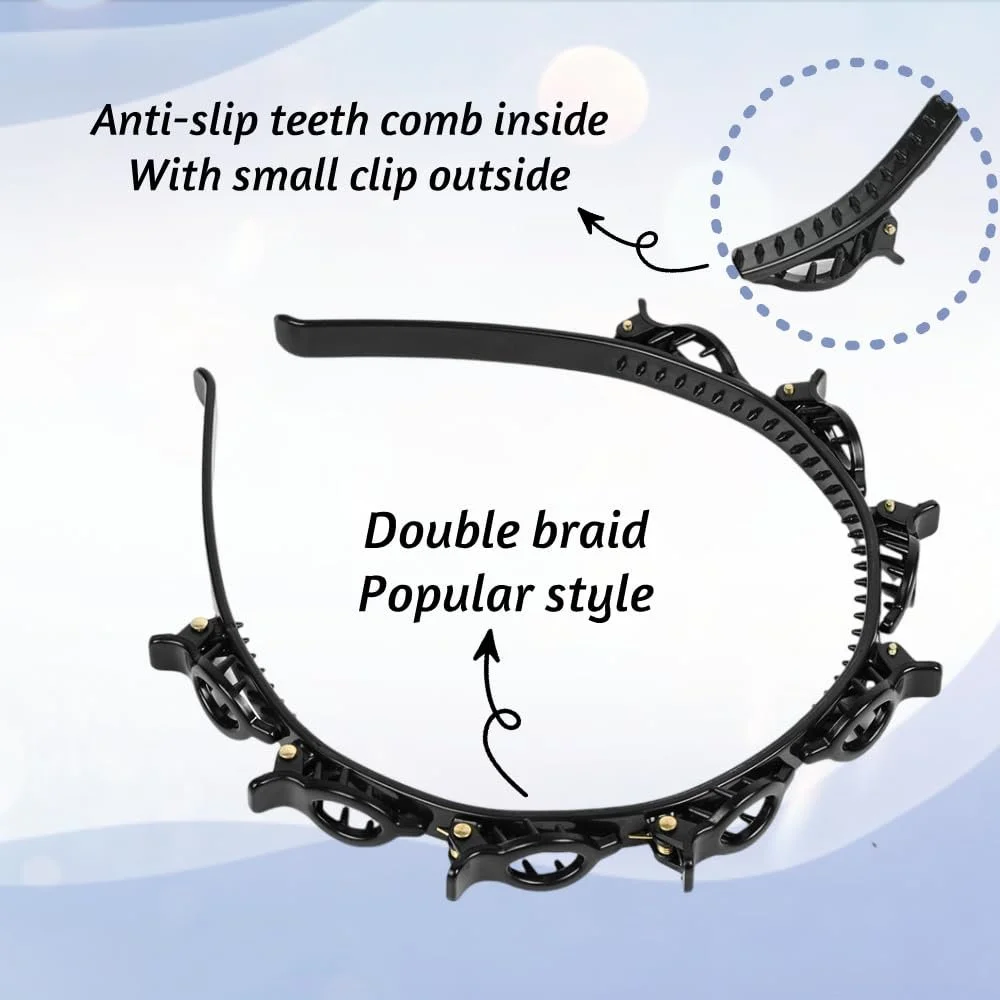 Обруч для волосся з затискачами LOPHE, фото №3