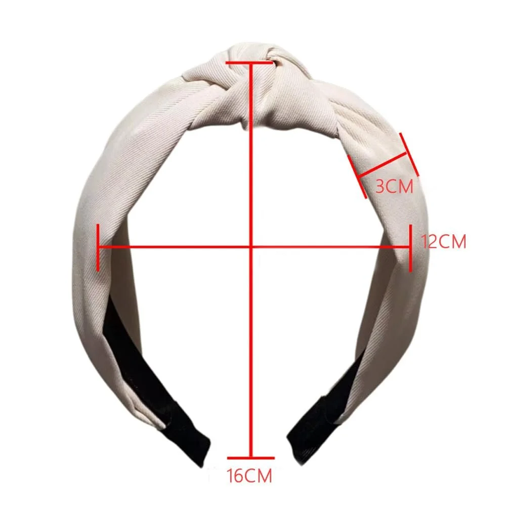 Обруч на голову Комплект 4 шт. Однотонні та з леопардовим принтом, фото №2