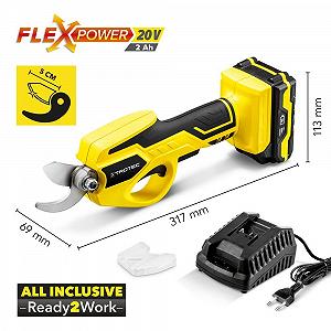 Акумуляторний сучкоріз TROTEC Multi Battery 20V 2Ah PGSS 15-20V Деревина твердих порід 15 мм, Деревина м'яких порід 28 мм synthetic.ua - Фото 1