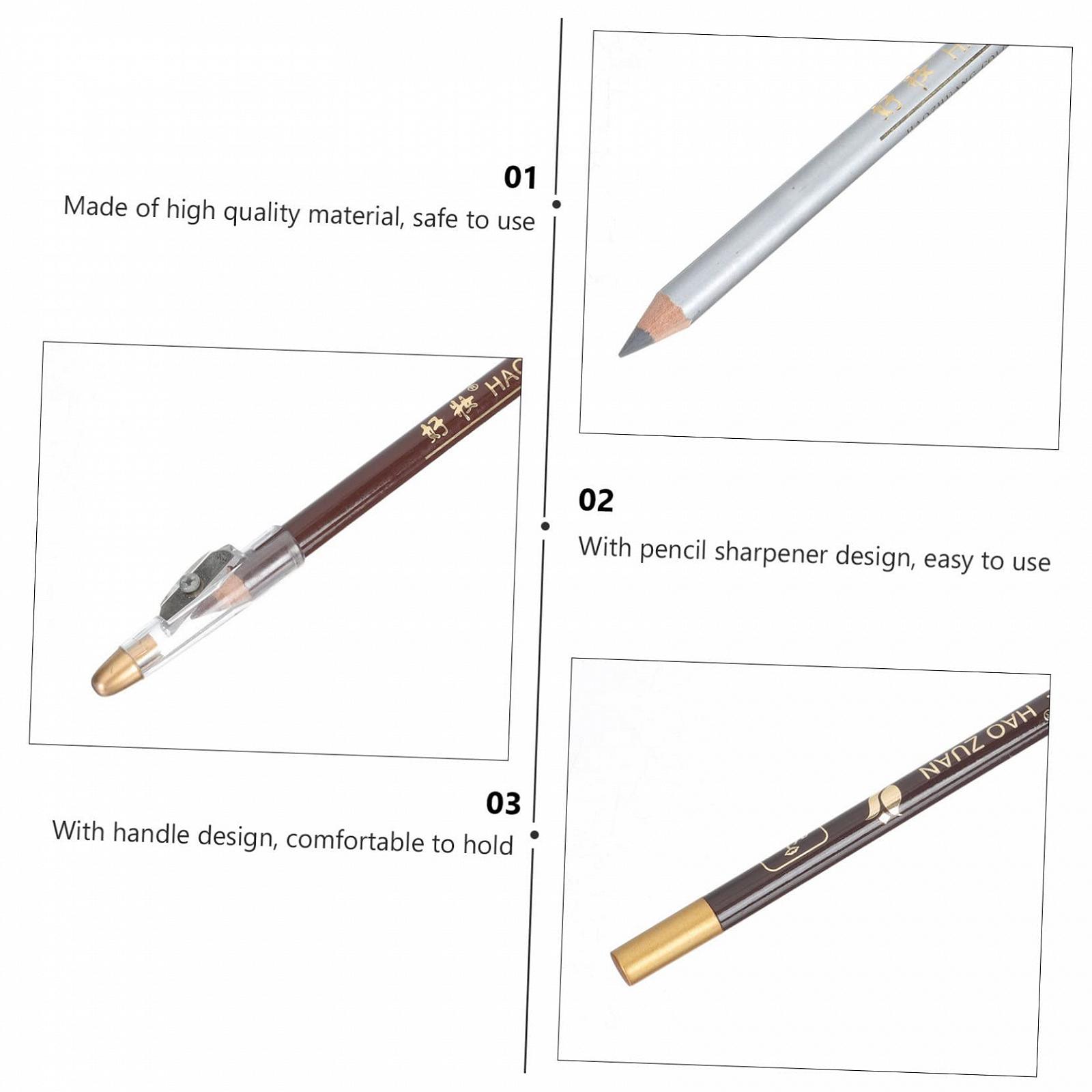 Олівець для брів Angoily 5 штук з точилкою, фото №2
