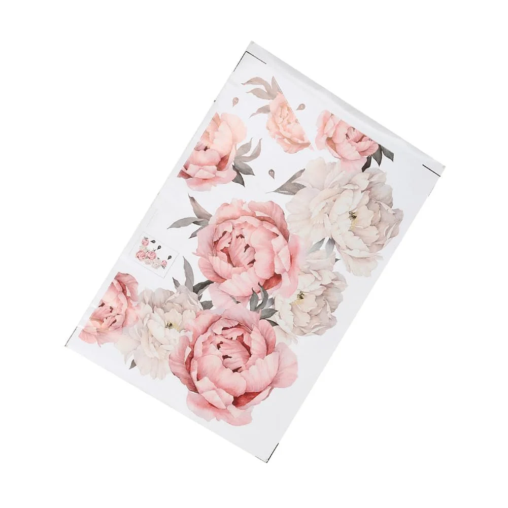 Наклейка на стіну Півонії Водонепроникна Квіти, фото №7