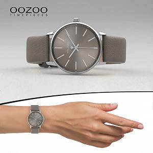 Женские часы Oozoo Timepieces, кожаный ремешок 18 мм, аналоговые, круглые synthetic.ua - Фото 1