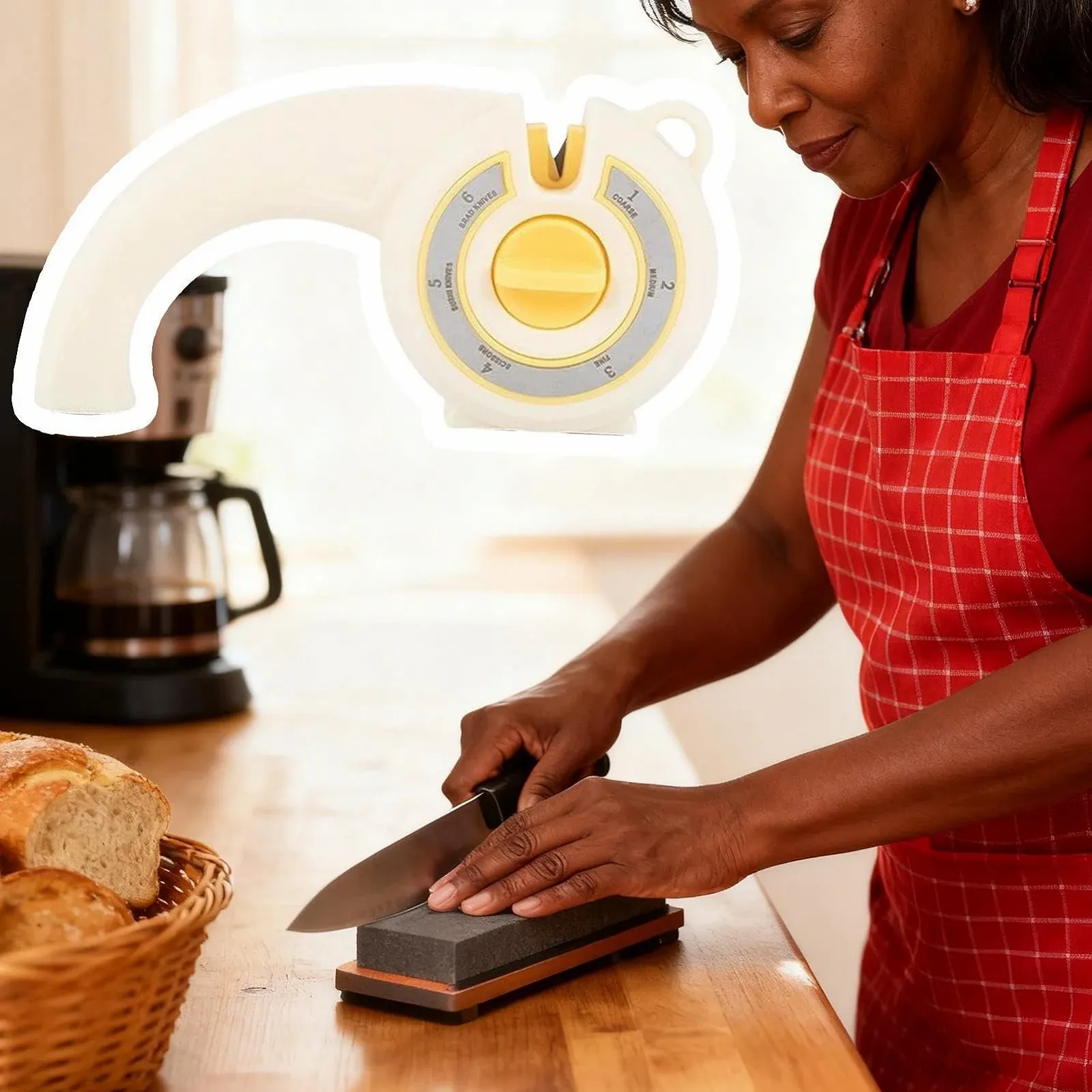 Точило ручна Multifunctional Kitchen Helper Tool Sharpener багатофункціональна, фото №3