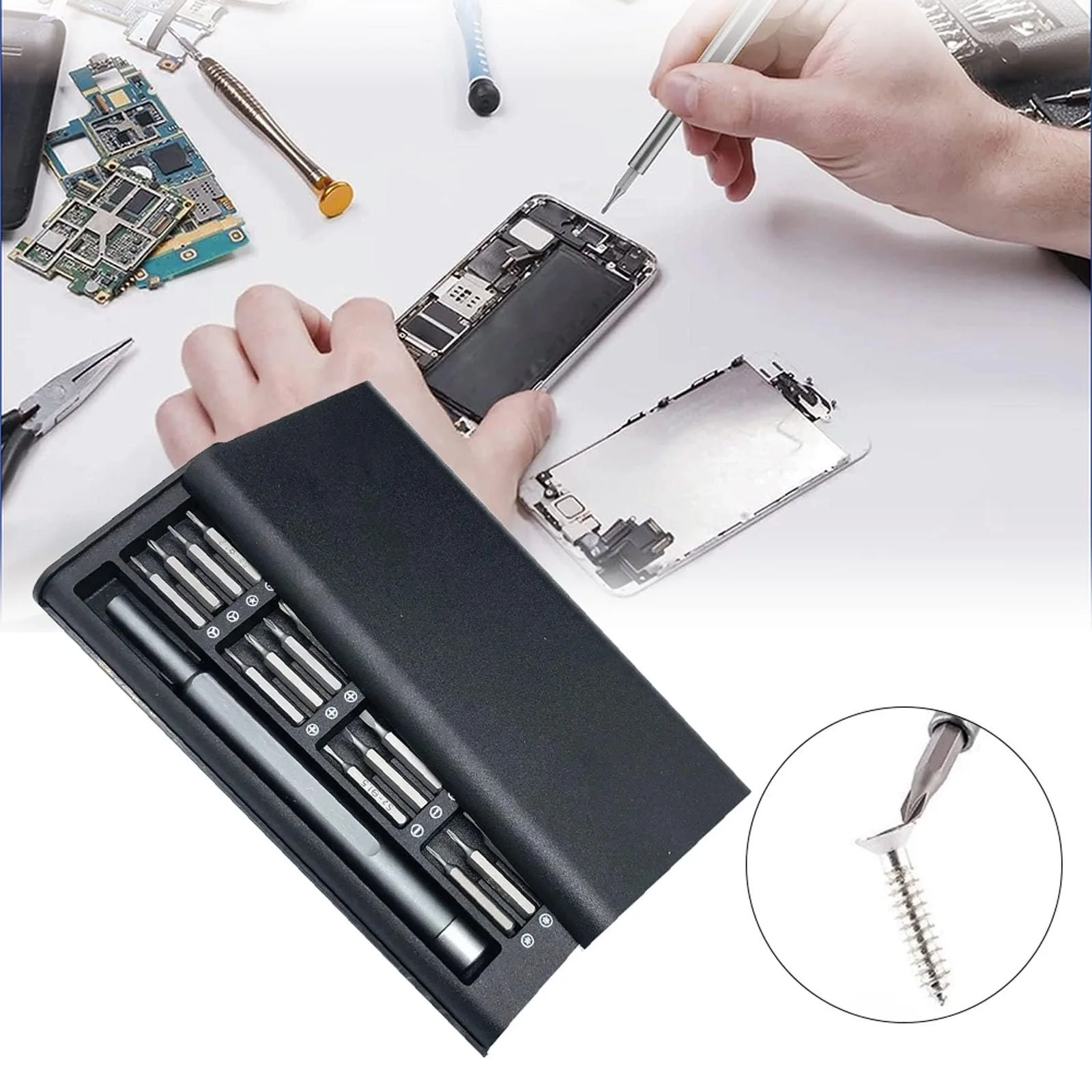 Набір викруток Precision Mechanic Manual Precision Repair Kit Чорний, фото №3 Набір викруток Precision Mechanic Manual Precision Repair Kit Чорний, фото №3