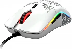 Ігрова дротова миша Glorious Model O / USB / PixArt 3360 / 12000 DPI / 6 кнопок / RGB підсвітка / Біла synthetic.ua - Фото 1