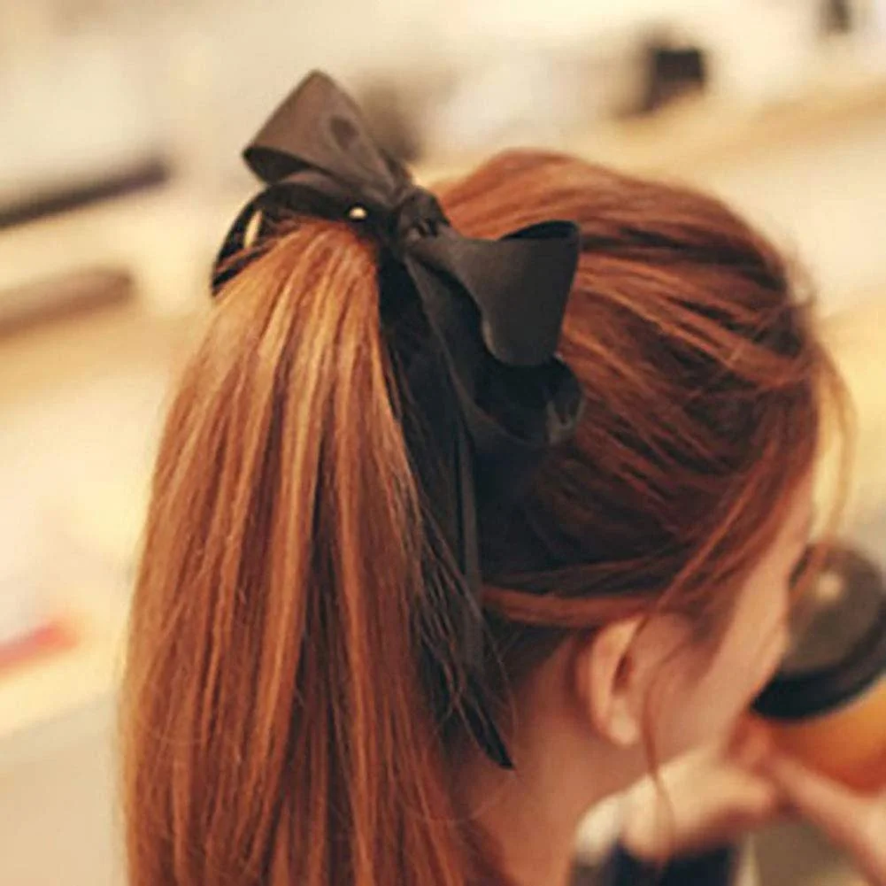 Пов'язка на голову з бантом атласна 6 шт., фото №2 Пов'язка на голову з бантом атласна 6 шт., фото №2