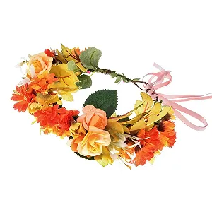 Венок Merroyal One Size Fits All Оранжевый synthetic.ua - Фото 1