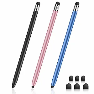 Стилус 3 шт. 2 в 1 З фібровим наконечником High Precision - Фото 1