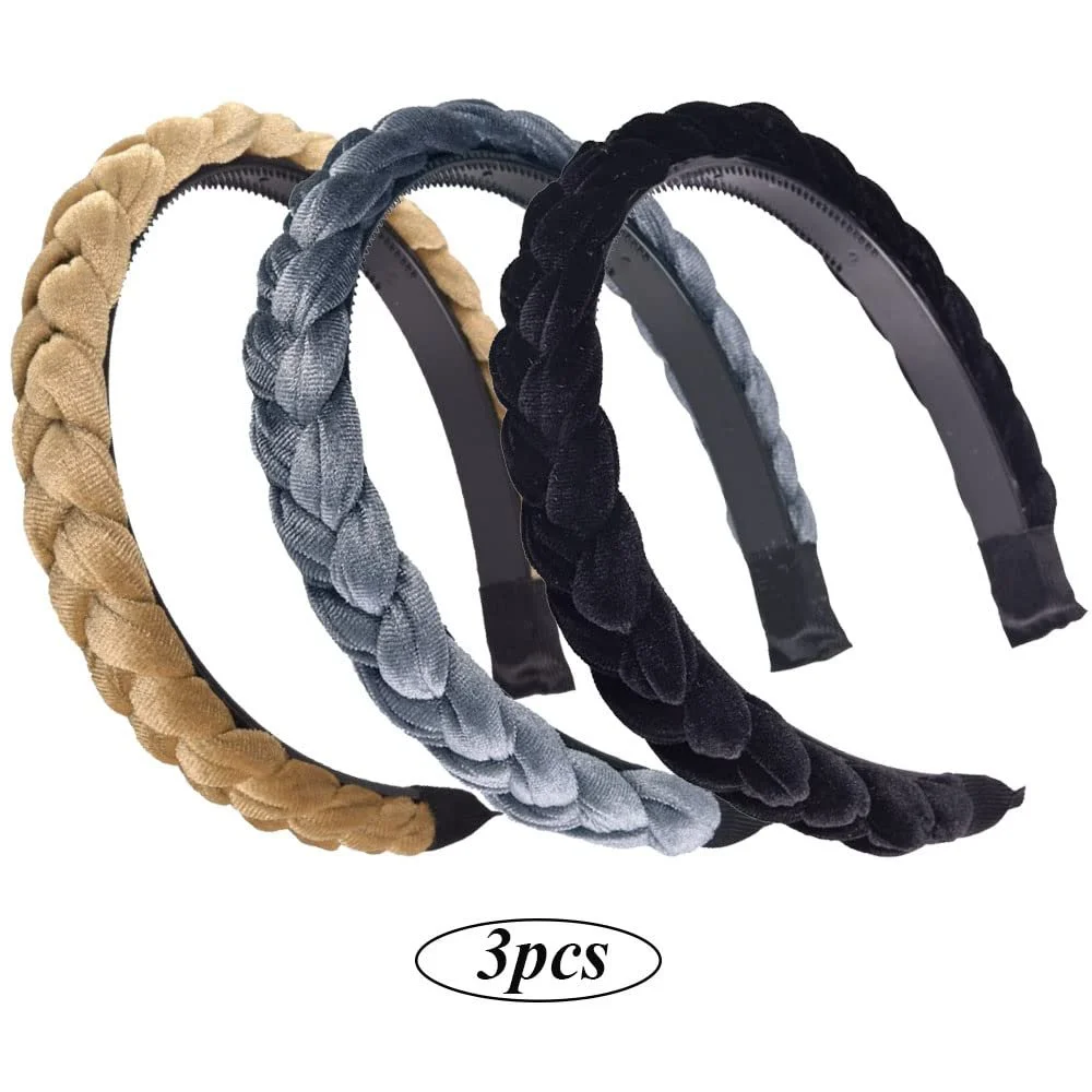 Обруч Плетеный Разные Цвета, набор 3 шт, фото №3