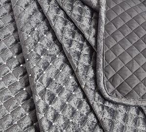 Покрывало Glamour Серебряный synthetic.ua - Фото 1