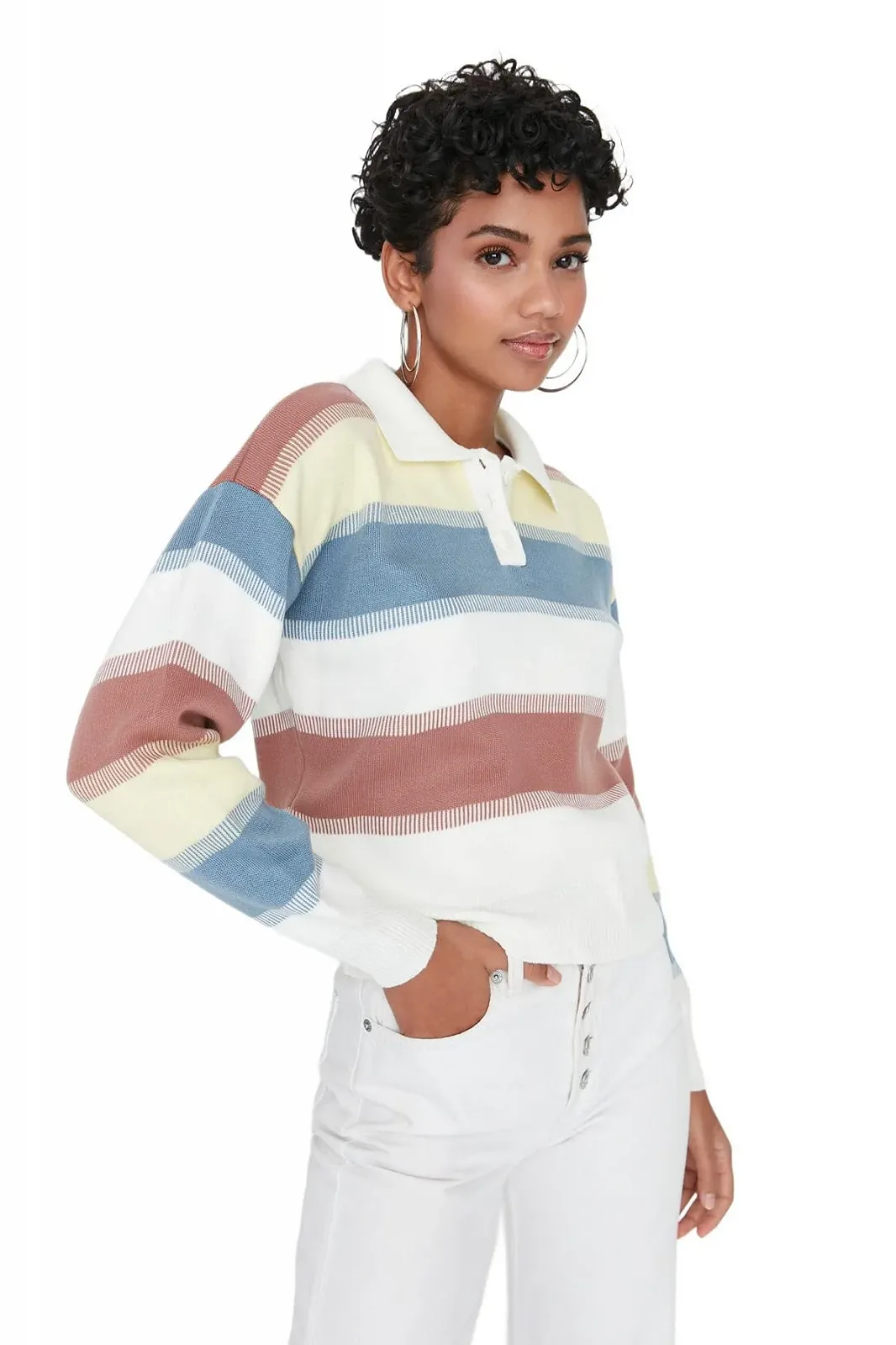 Пуловер TRENDYOL Женский с высокой горловиной, фото №5