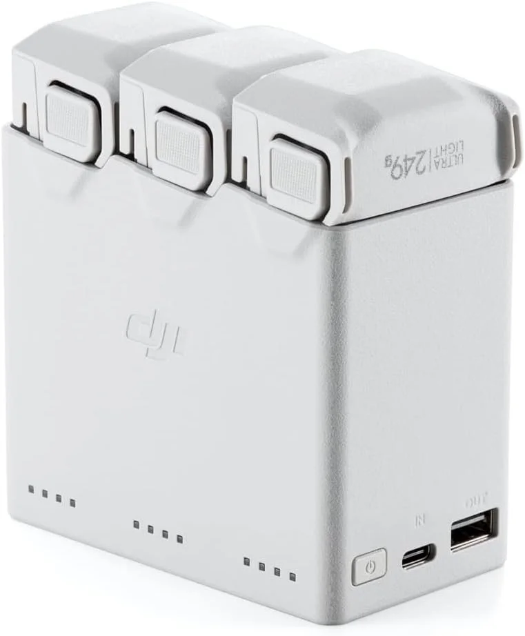Зарядна станція DJI Mini 3 PRO / 30W / USB-C / Двосторонній / 3 акумулятори / Сірий, фото №3 Зарядна станція DJI Mini 3 PRO / 30W / USB-C / Двосторонній / 3 акумулятори / Сірий, фото №3