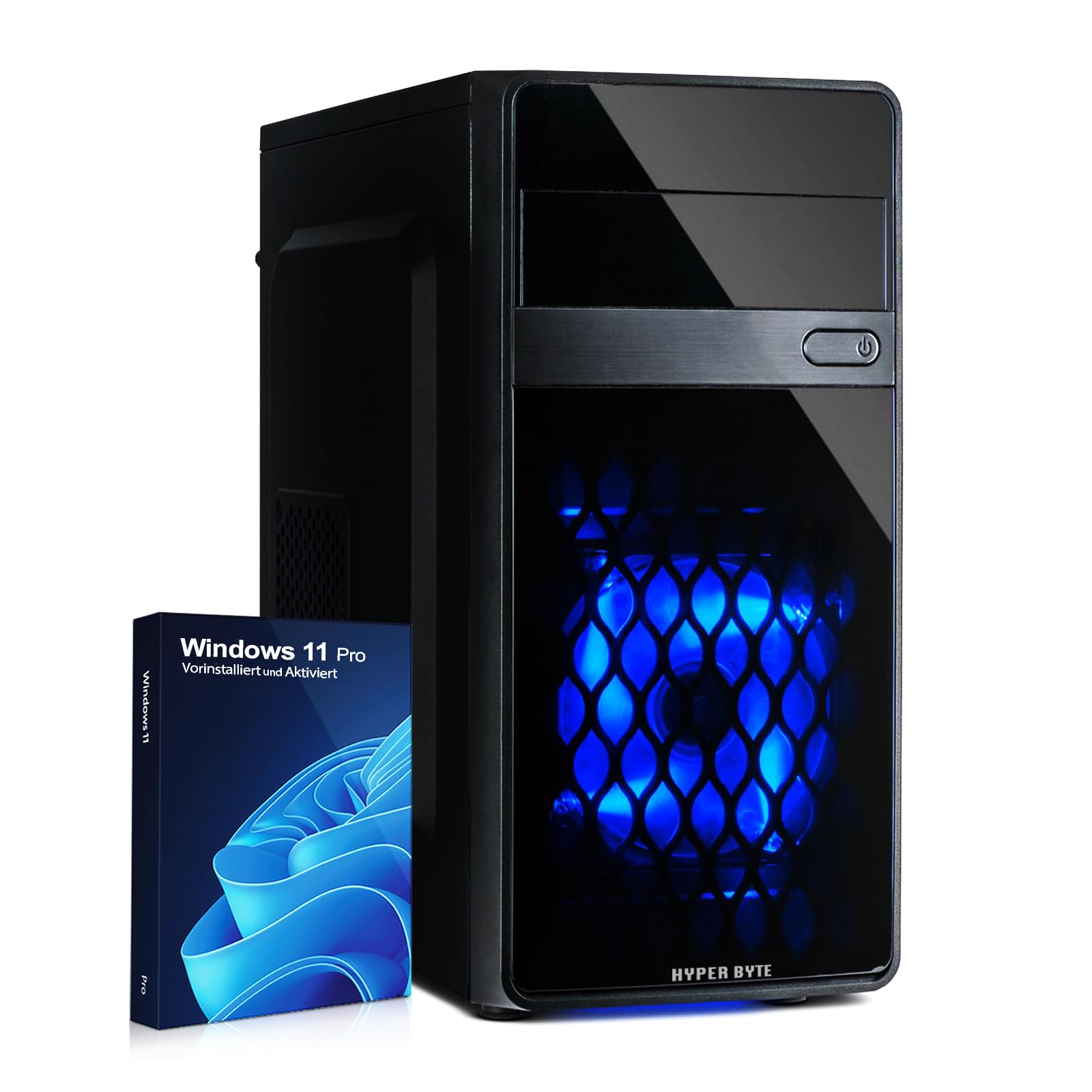 Комп'ютер HYPER BYTE Office PC Intel Quad Core i7 3.9GHz 16GB RAM 512GB SSD WiFi DVD+RW USB 3.0, фото №1