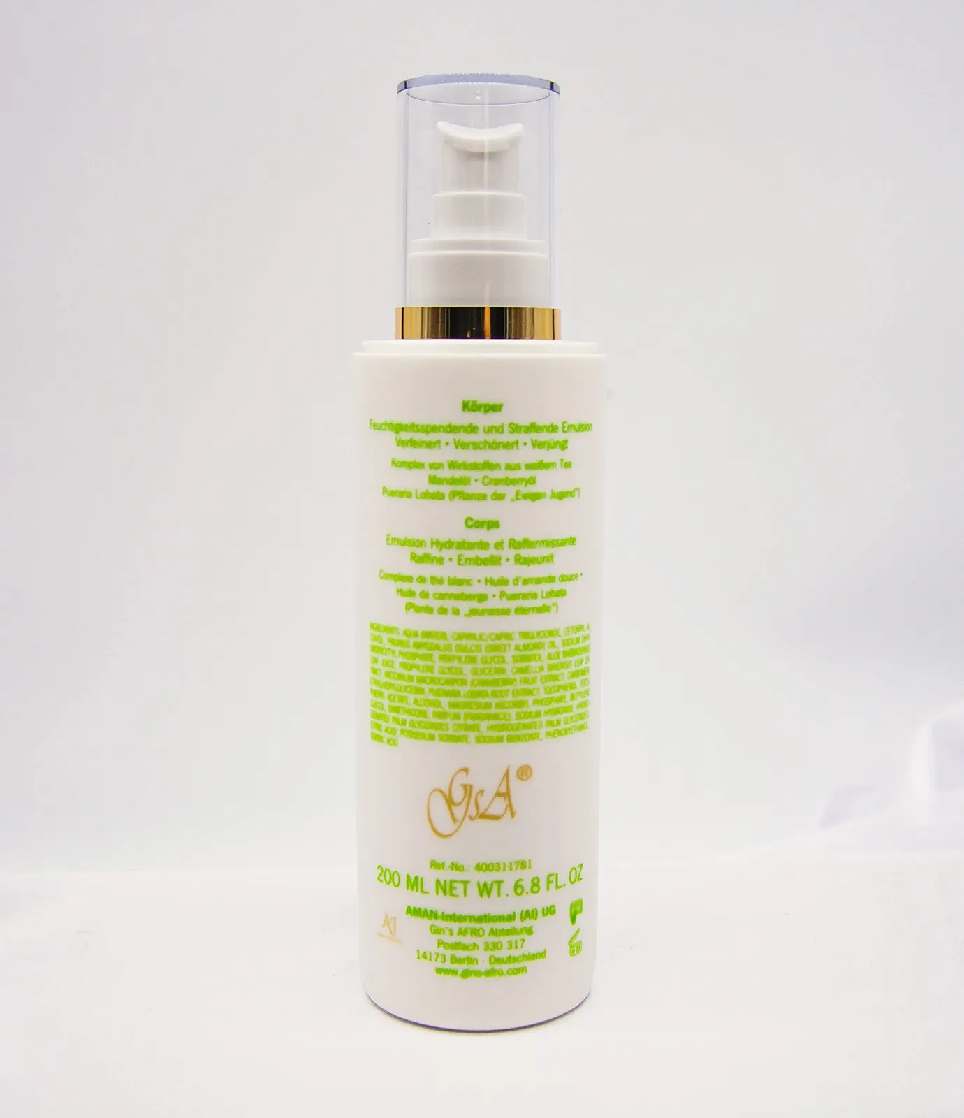 Емульсія для тіла Gin's AFRO Revolution White Tea Complex Vegan, фото №4