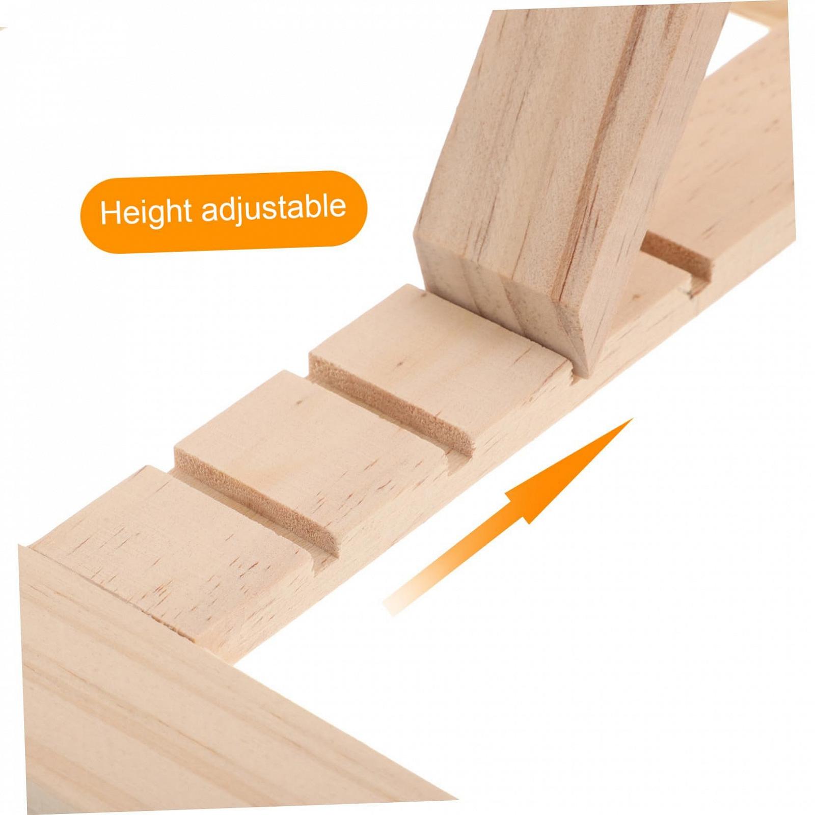 Регульована Дерев'яна Підставка для Книг зі Затискачами, Складна, фото №3 Регульована Дерев'яна Підставка для Книг зі Затискачами, Складна, фото №3