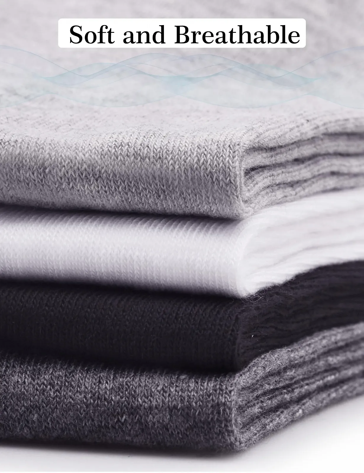 Жіночі бавовняні шкарпетки Duufin Crew, 12 пар, фото №4