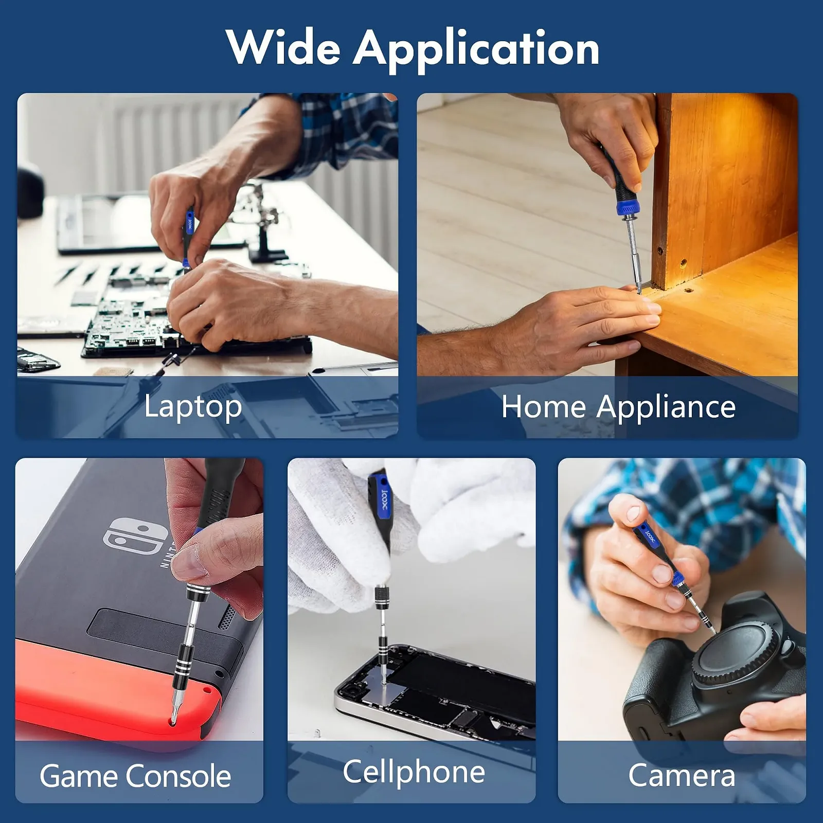 Набір прецизійних викруток XOOL 200 в 1 магнітний для ремонту комп'ютерів iPhone iPad ноутбуків PS4 PS5 Xbox та мобільних телефонів, фото №7