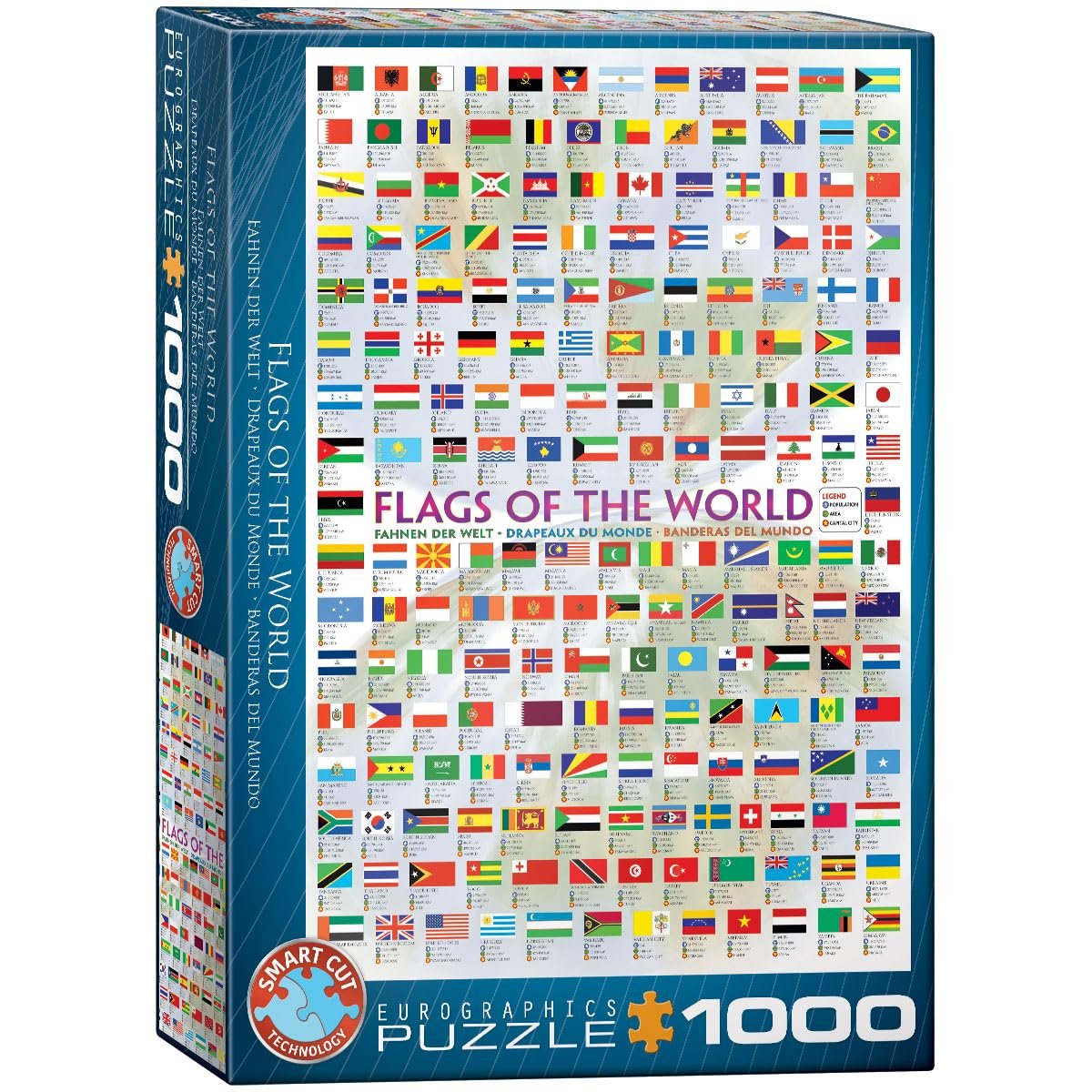 Пазл Eurographics Flags of the World 1000 деталей, фото №1