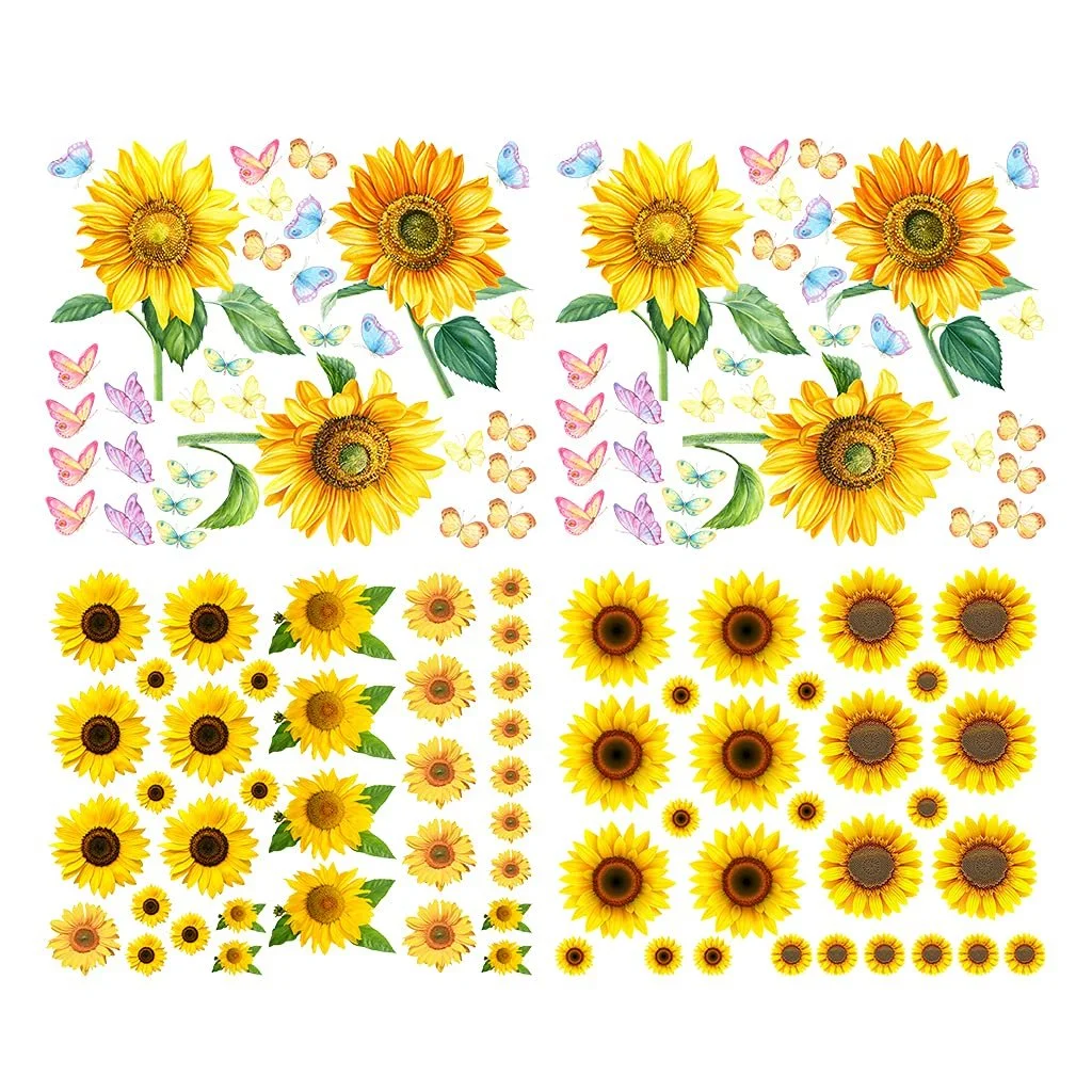 Наклейка на стіну Alnicov Соняшники та метелики 118 шт. Жовтий, фото №1 Наклейка на стіну Alnicov Соняшники та метелики 118 шт. Жовтий, фото №1