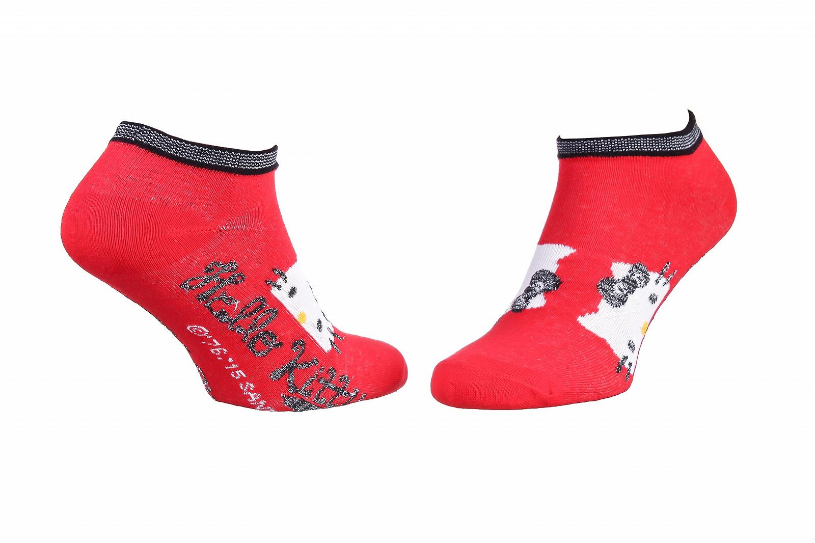 Шкарпетки HELLO KITTY Червоний  36-41, фото №1