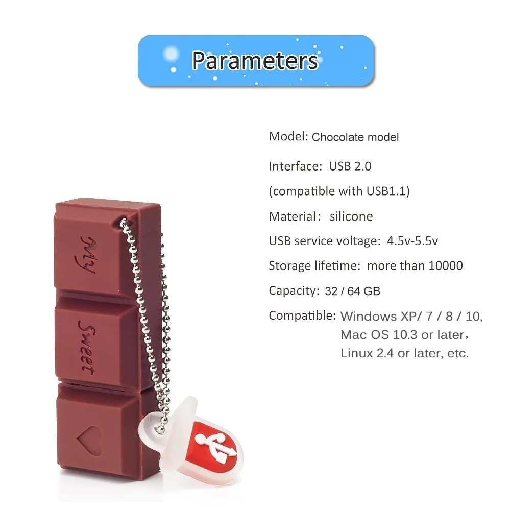 USB-флеш-накопичувач BorlterClamp 64 GB USB 2.0 Chocolate, фото №6 USB-флеш-накопичувач BorlterClamp 64 GB USB 2.0 Chocolate, фото №6