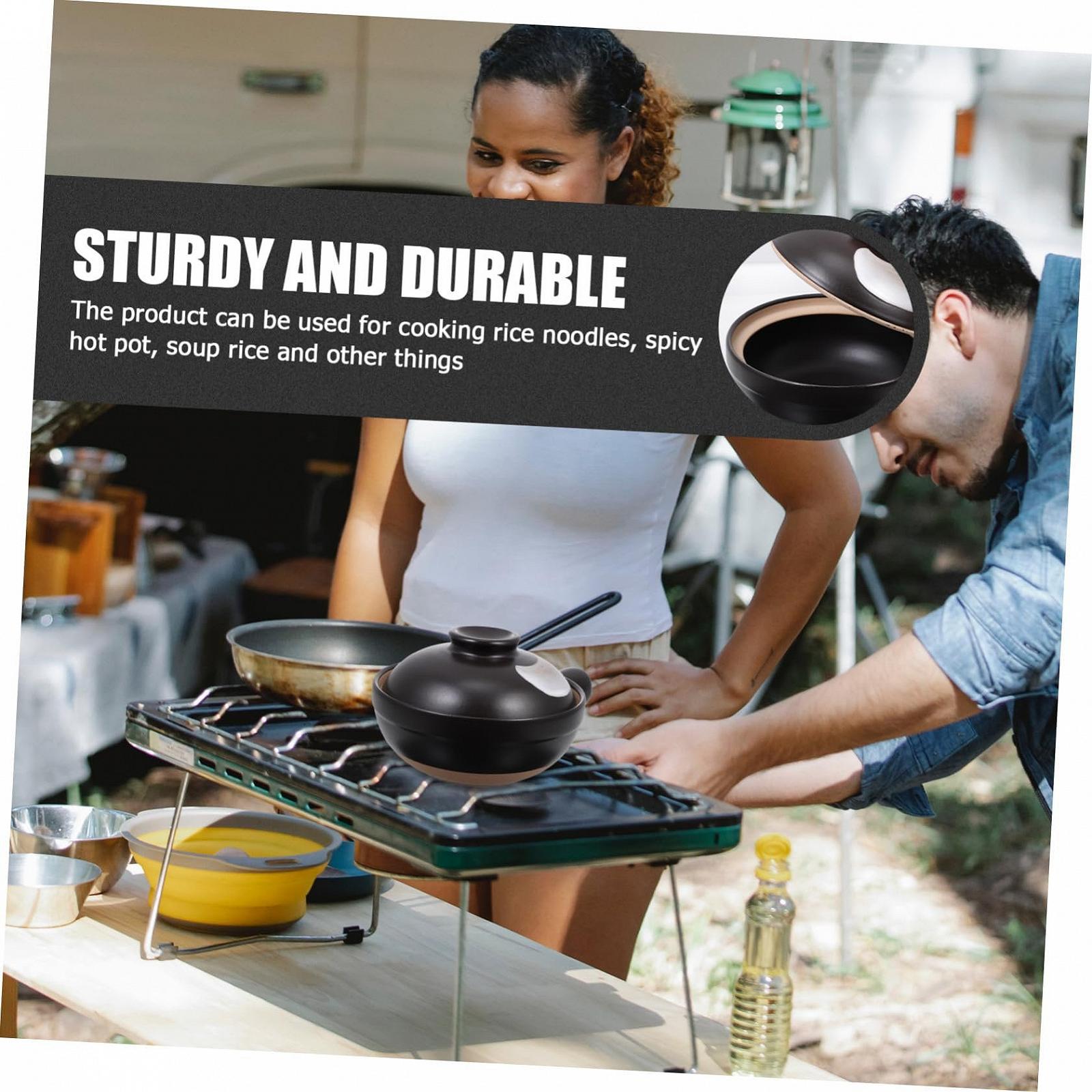 Порцеляновий Ківш TOYANDONA з однією ручкою термостійкий для супів та тушкування, фото №6