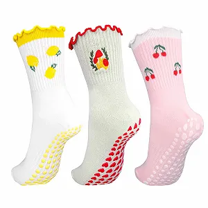 Шкарпетки для пілатесу Kaempe, 3 пари - Фото 1