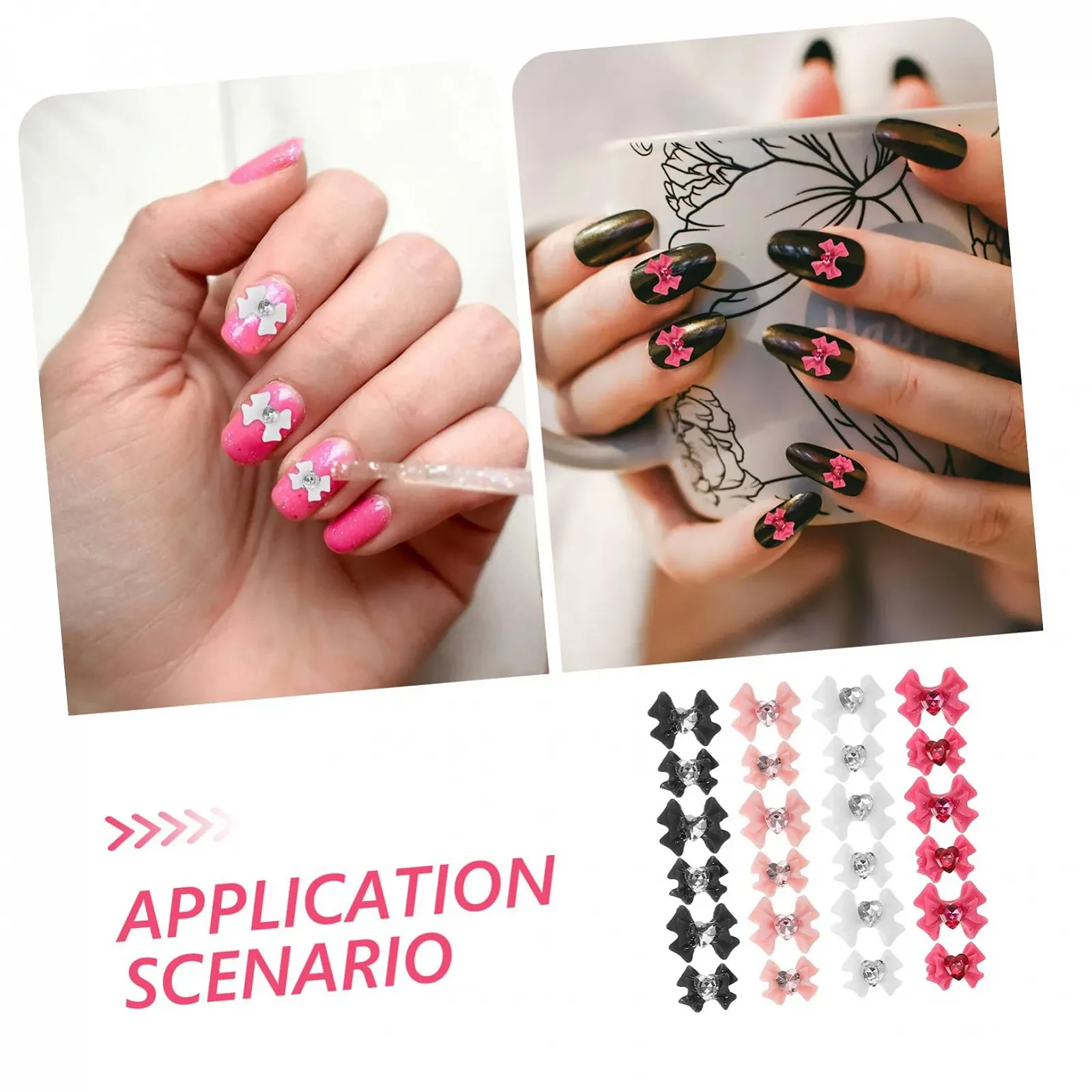 Украшение для ногтей MERRYHAPY Бантик 3D, 40 шт., фото №6