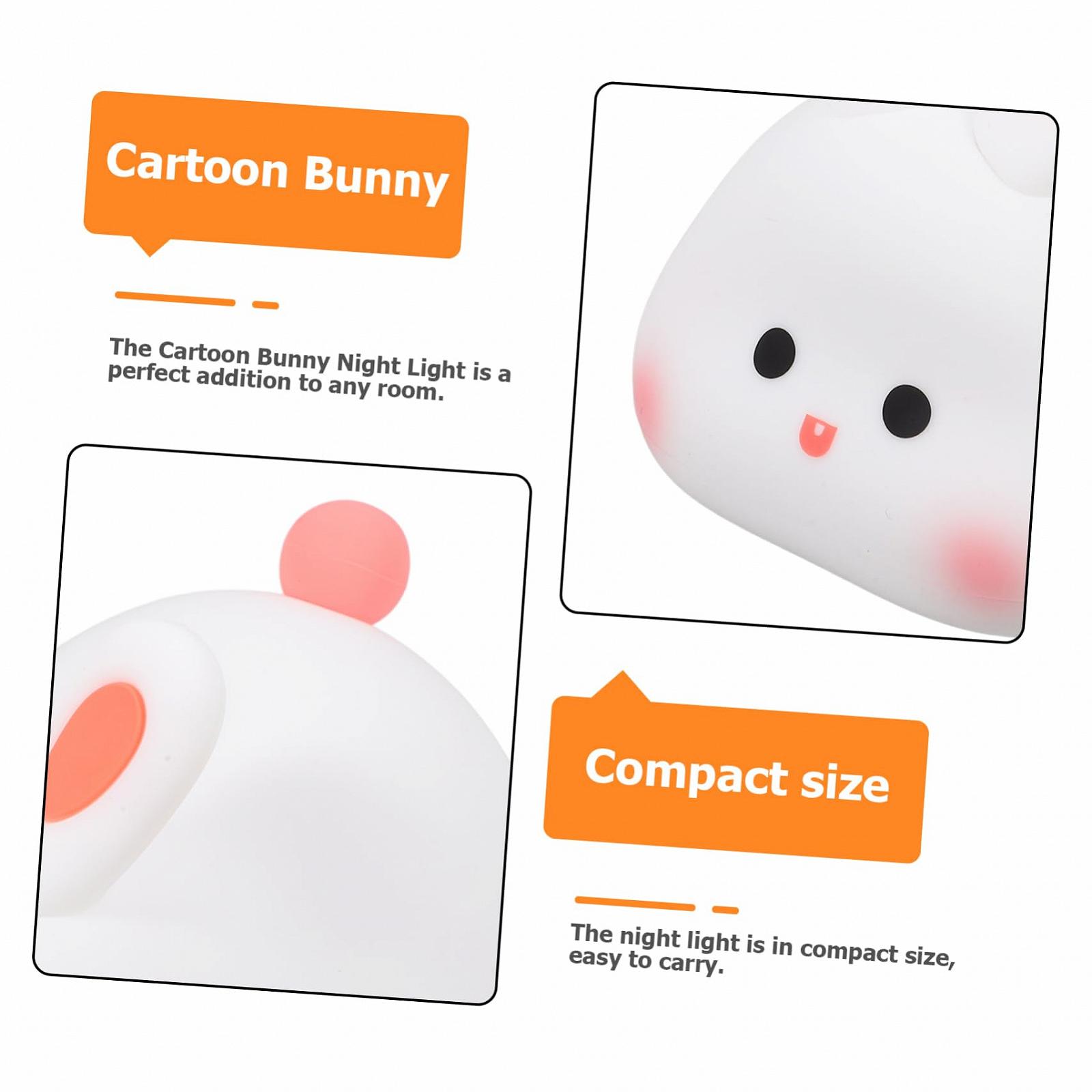 Ночник PRETYZOOM Pack of 2 Rabbit Children's Lamp, фото №3