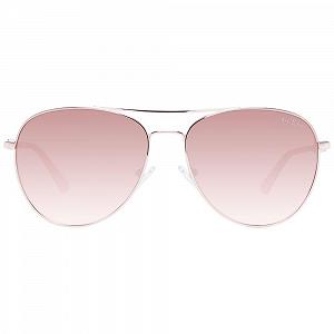 Сонцезахисні окуляри Guess Factory GF6143 Рожеве золото synthetic.ua - Фото 1