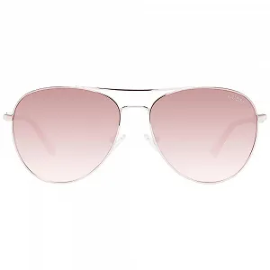Сонцезахисні окуляри Guess Factory GF6143 Рожеве золото synthetic.ua - Фото 1
