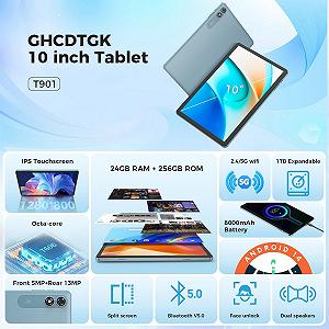Планшет 10.1" JJGJ T901 6+18/256Gb 8 ядер Android 14 8000 mAh Blue synthetic.ua - Фото 1