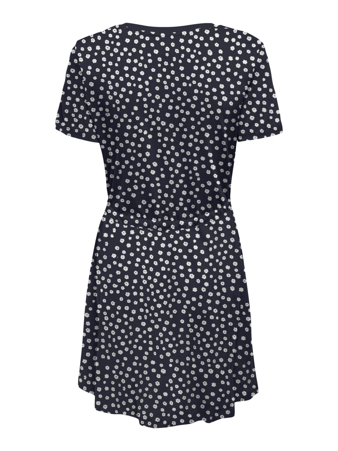 Сукня ONLMAY S/S V-NECK SHORT DRESS JRS NOOS 15286935-Night Sky-AOP:Lea flower ONLY Темно-синій L, фото №5