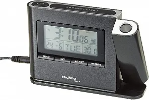 Проекционный будильник Technoline WT 519 с радиоуправляемыми часами, отображением комнатной температуры и даты - Фото 1