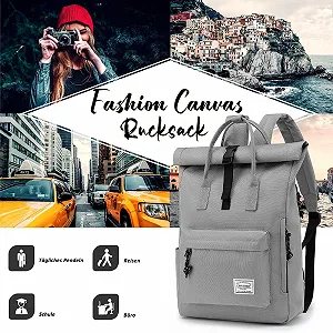 Рюкзак для ноутбука TANTOMI 15.6 Inch Rolltop Waterproof synthetic.ua - Фото 1