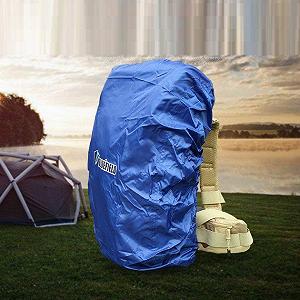 Чохол-накидка для рюкзака Рейнкавер Дощовик Bluefield M 35-55 л Синій 050658 synthetic.ua - Фото 1