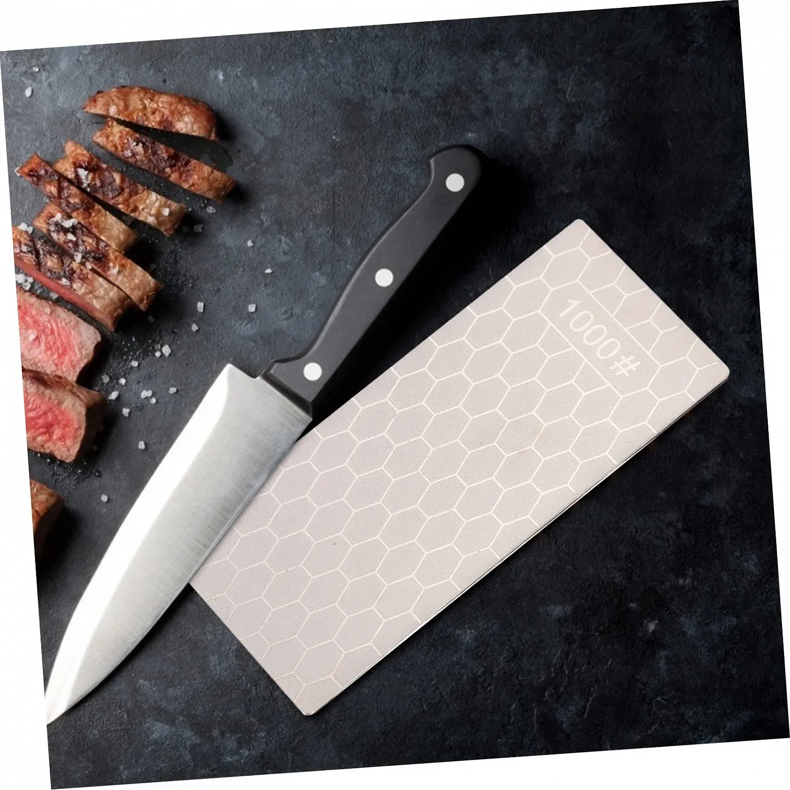 Точило для ножів GLEAVI портативна ручна алмазна зі стільниковою структурою, фото №4