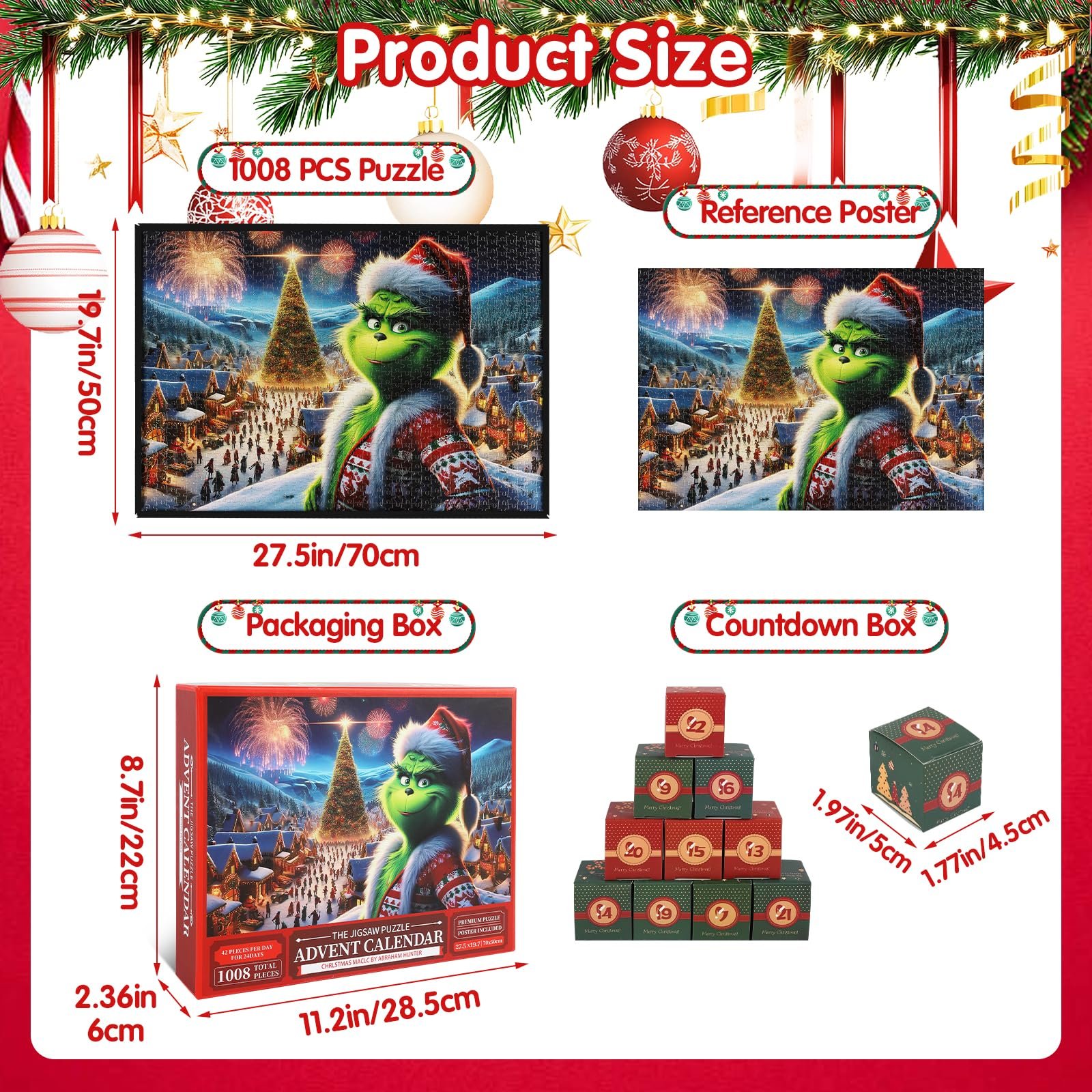 Пазл-адвент-календарь 2025 1008 деталей, фото №3 Пазл-адвент-календарь 2025 1008 деталей, фото №3