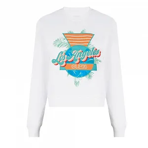 Жіночий світшот GUESS 1981 Білий synthetic.ua - Фото 1